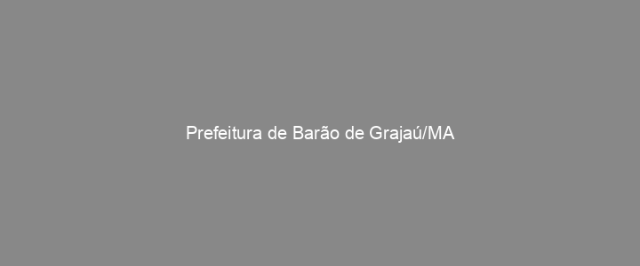 Provas Anteriores Prefeitura de Barão de Grajaú/MA